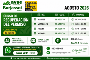 Curso Recuperacion Permiso Total AGOSTO 2026 01
