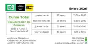 Curso Recuperacion Permiso Total Enero 2026