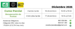 Recuperacion de puntos valencia 4 Curso Recuperacion Puntos Parcial 16 17 diciembre 2025