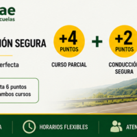 Curso parcial más conducción segura para recuperar hasta 6 puntos en Burjassot
