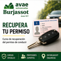 Curso total para recuperar el permiso de conducir en Autoescuela Burjassot