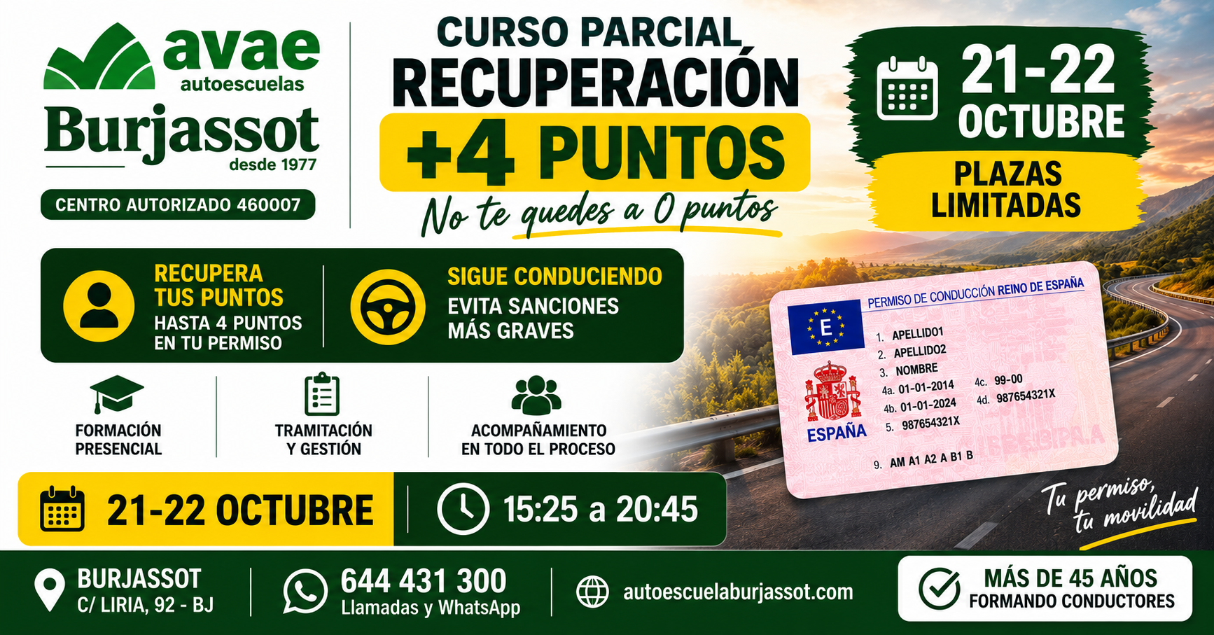 recuperacion puntos permiso conducir