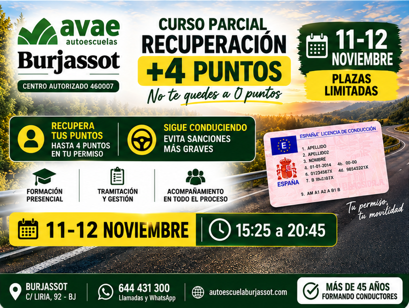 recuperacion puntos permiso conducir